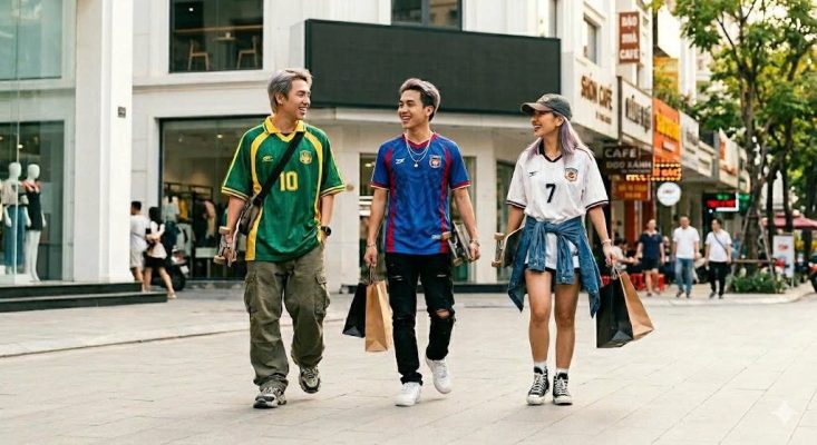 áo bóng đá thời trang gen z