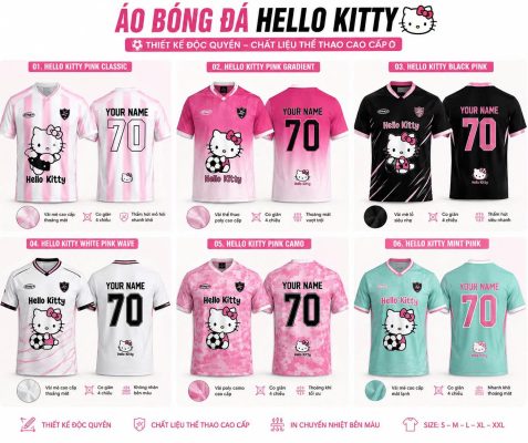 áo bóng đá hello kitty