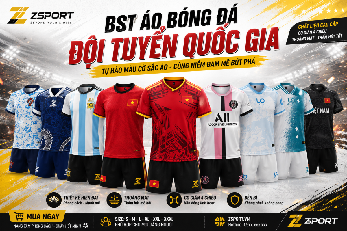 Áo bóng đá đội tuyển